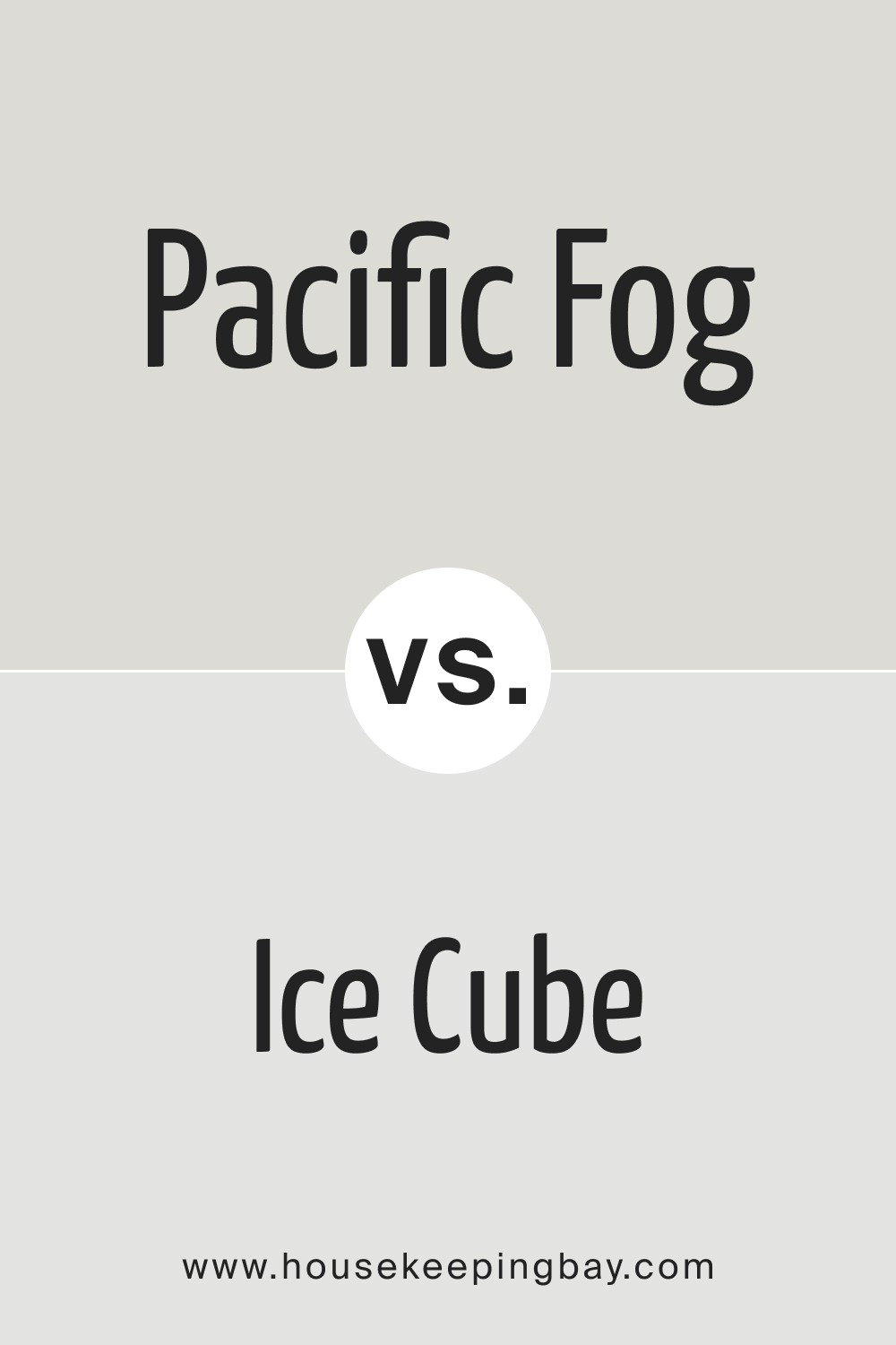 SW 9627 Pacific Fog vs. SW Ice Cube 6252