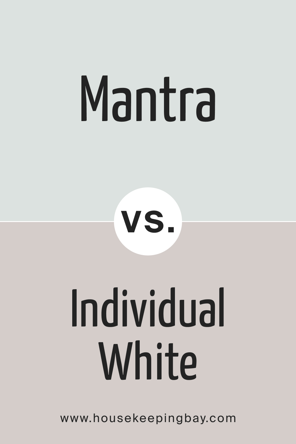 SW 9631 Mantra vs. SW 6008 Individual White