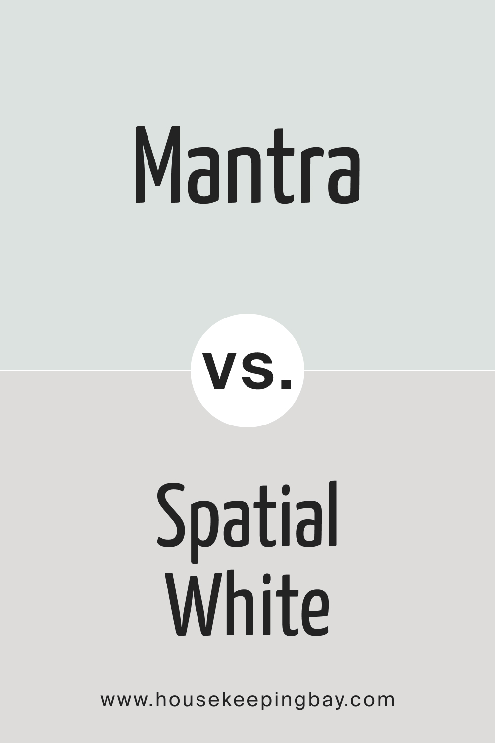 SW 9631 Mantra vs. SW 6259 Spatial White