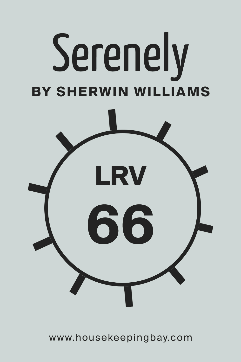 SW 9632 Serenely by Sherwin Williams. LRV 66