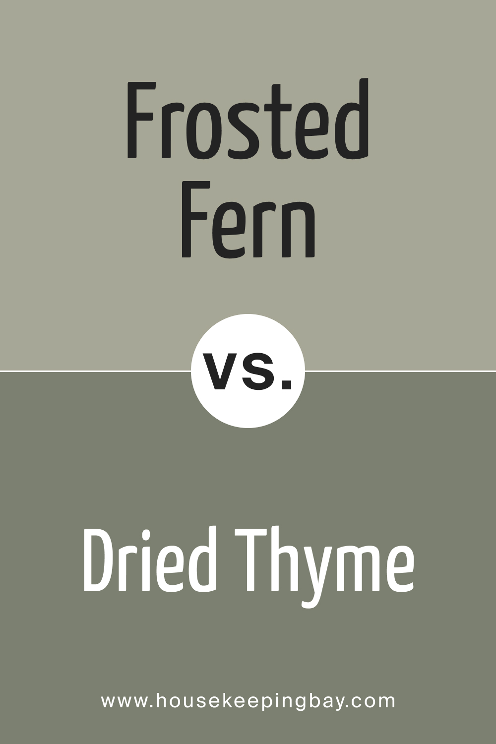 SW 9648 Frosted Fern vs. SW 6186 Dried Thyme