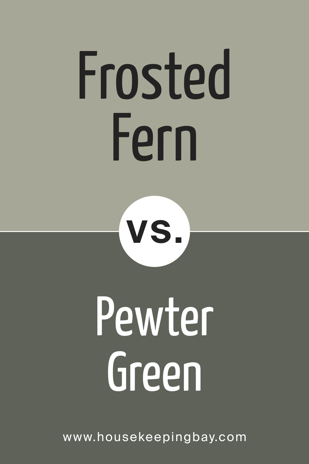 SW 9648 Frosted Fern vs. SW 6208 Pewter Green