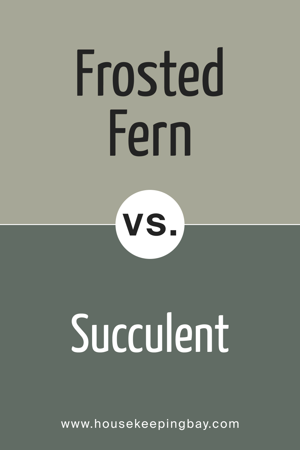 SW 9648 Frosted Fern vs. SW 9650 Succulent