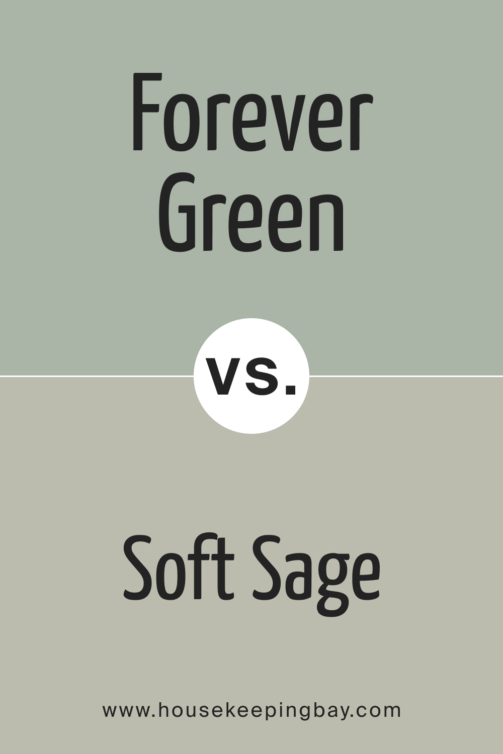 SW 9653 Forever Green vs. SW 9647 Soft Sage