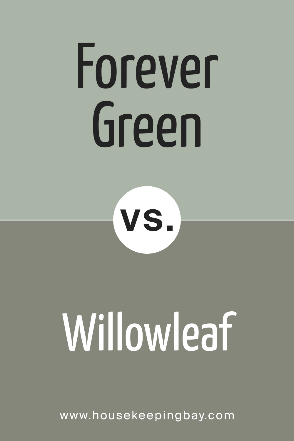 SW 9653 Forever Green vs. SW 9649 Willowleaf