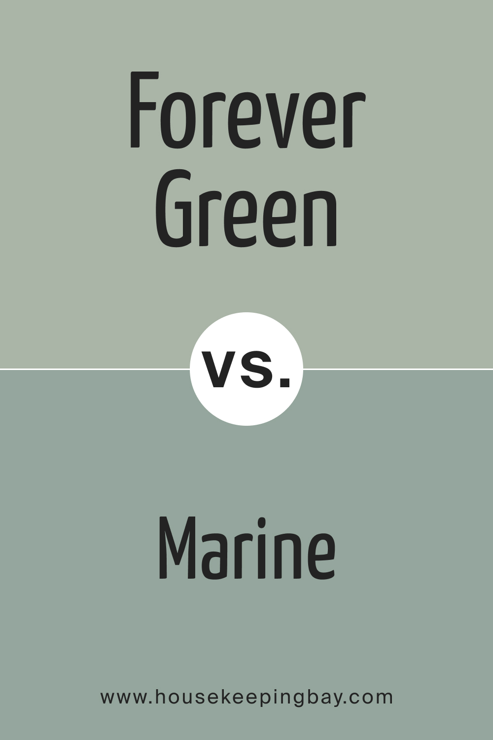 SW 9653 Forever Green vs. SW 9659 Marine