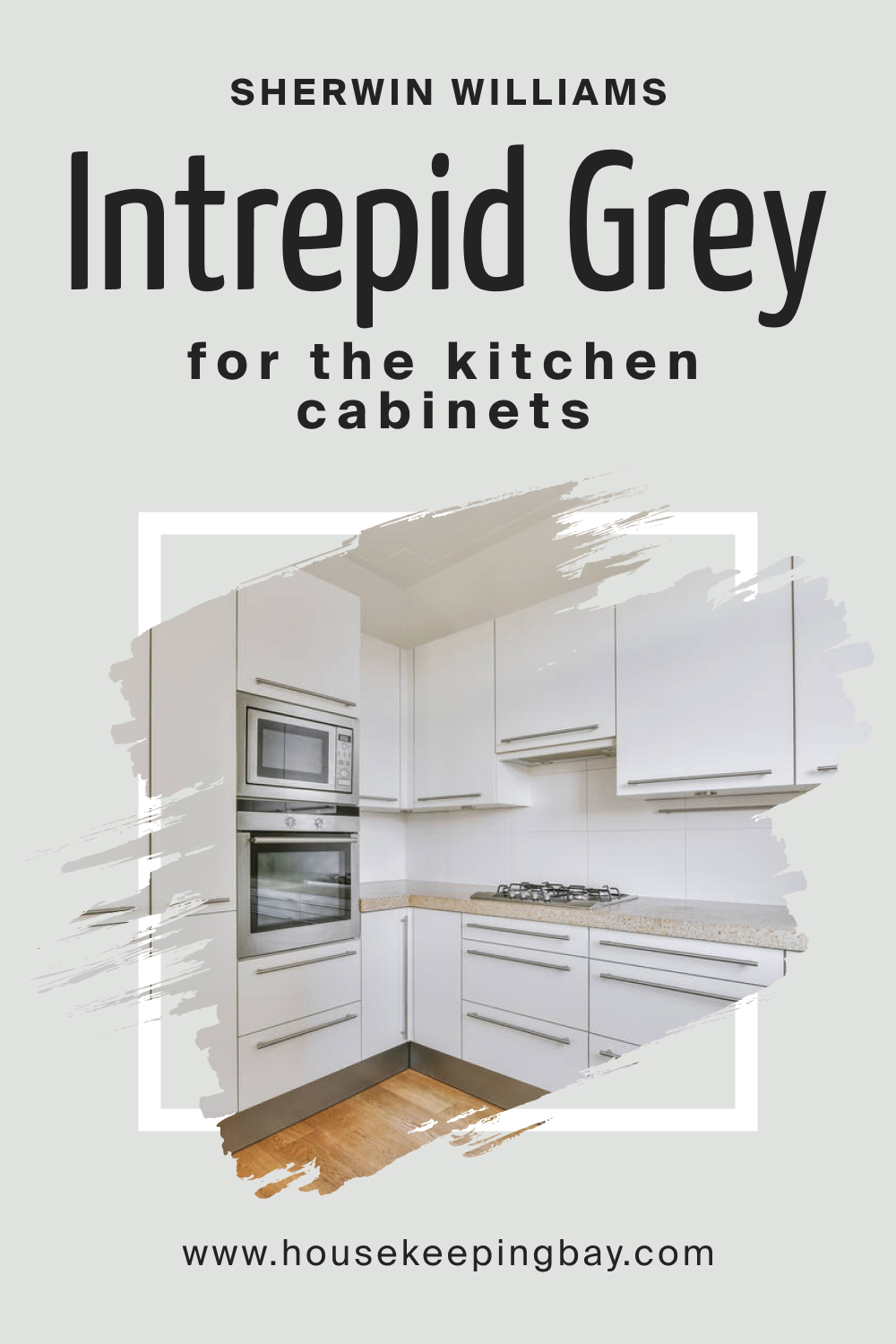 Sherwin Williams. SW 9556 Intrepid Grey For the Kitchen Cabinets