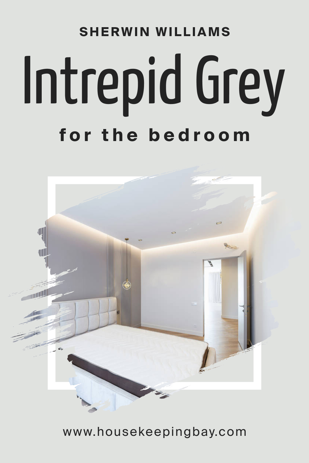 Sherwin Williams. SW 9556 Intrepid Grey For the bedroom