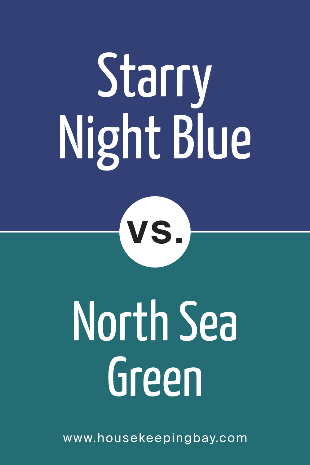 Starry Night Blue 2067 20 vs. BM 2053 30 North Sea Green