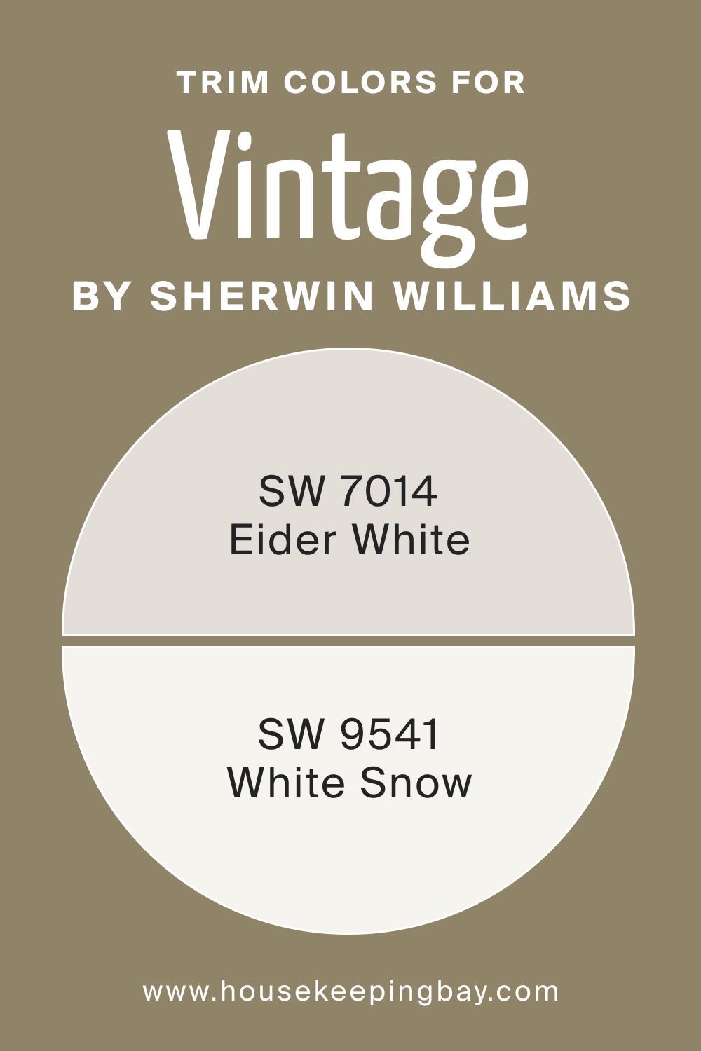 Trim Colors of SW 9528 Vintage by Sherwin Williams