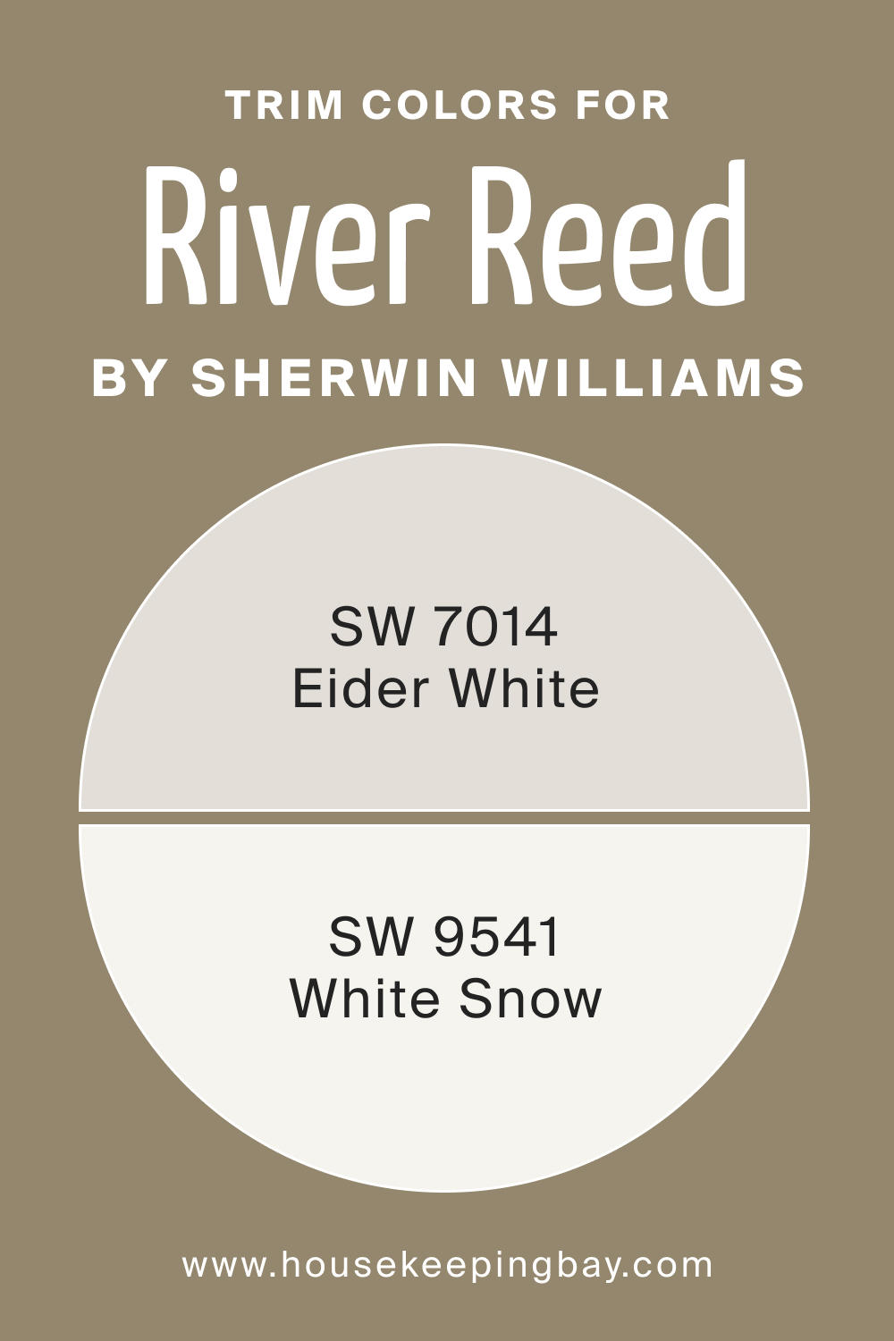 Trim Colors of SW 9534 River Reed by Sherwin Williams