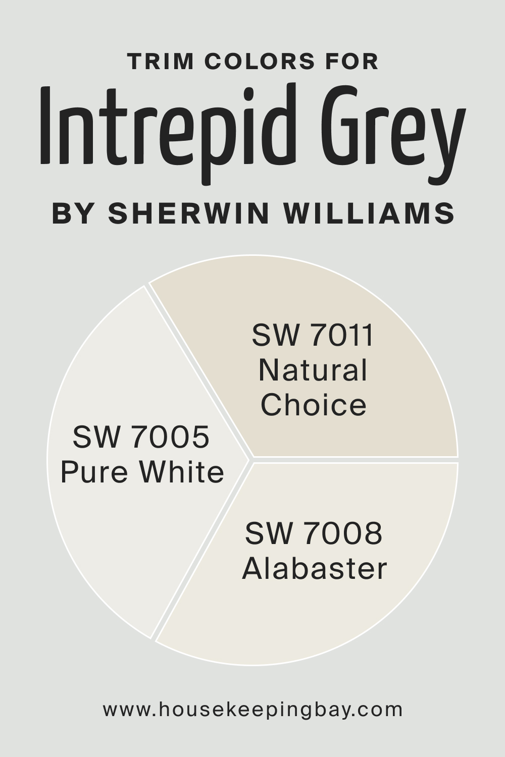 Trim Colors of SW 9556 Intrepid Grey by Sherwin Williams