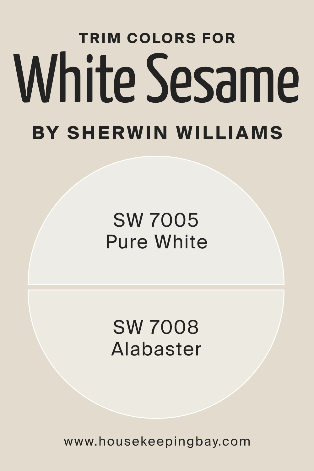 Trim Colors of SW 9586 White Sesame by Sherwin Williams