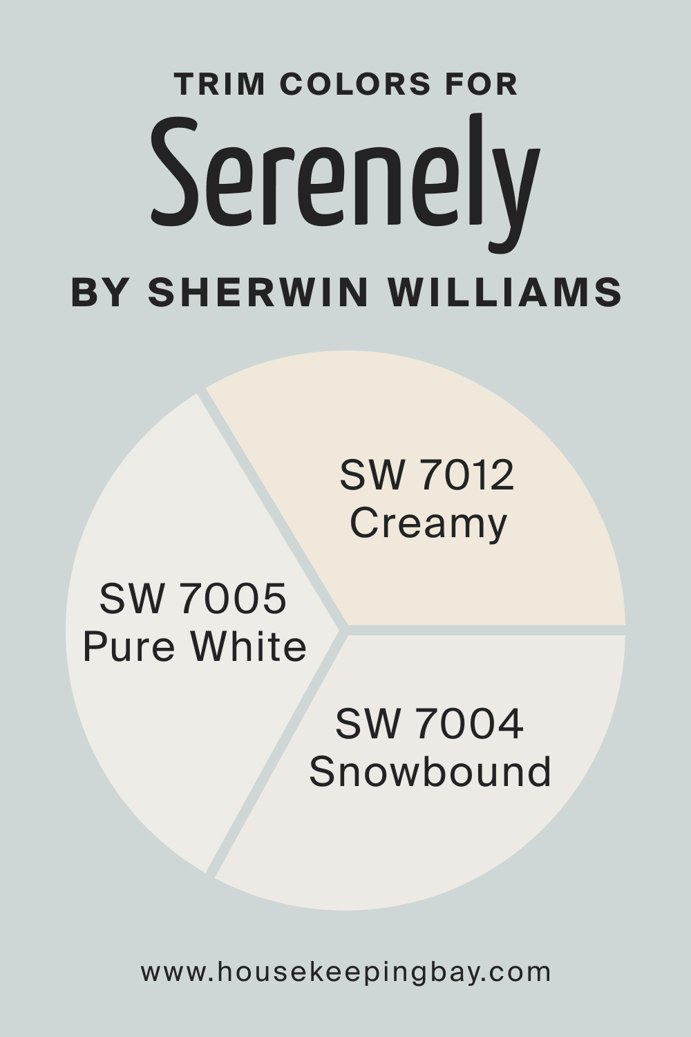 Trim Colors of SW 9632 Serenely by Sherwin Williams