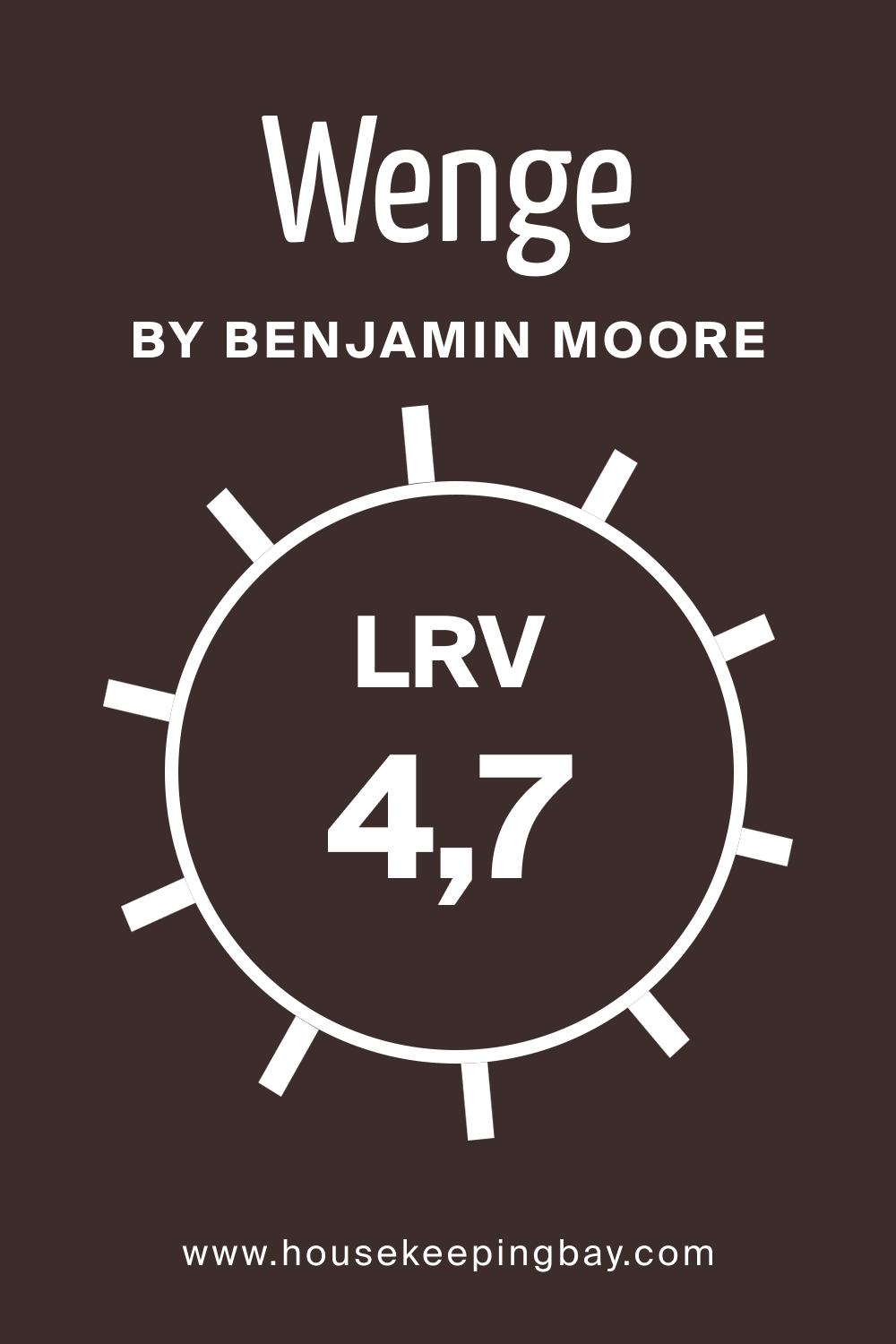 Wenge AF 180 by Benjamin Moore. LRV – 4,7