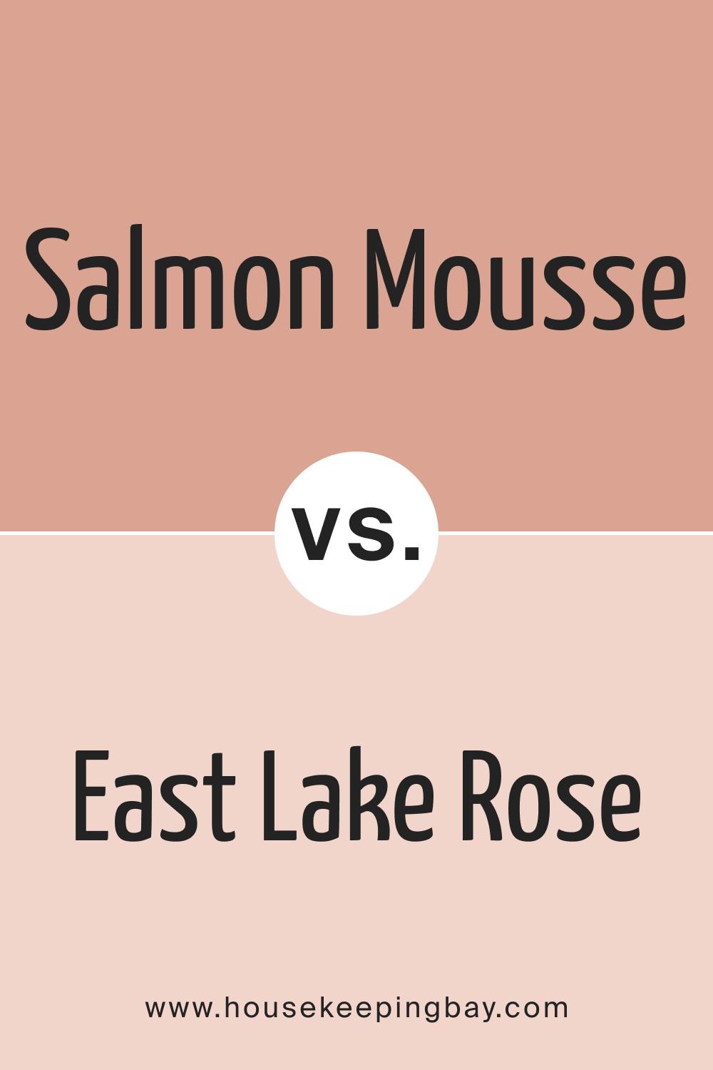 BM Salmon Mousse 046 vs. BM 043 East Lake Rose