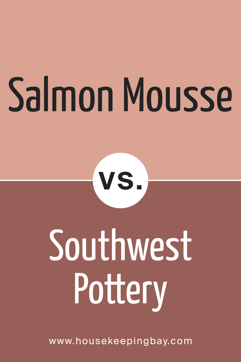BM Salmon Mousse 046 vs. BM 048 Southwest Pottery