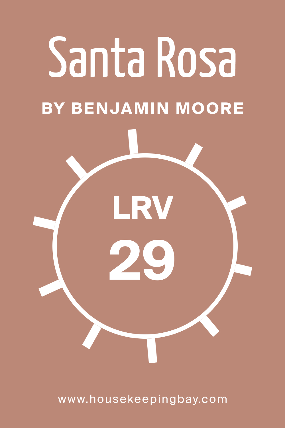 BM Santa Rosa 1189 by Benjamin Moore. LRV – 29