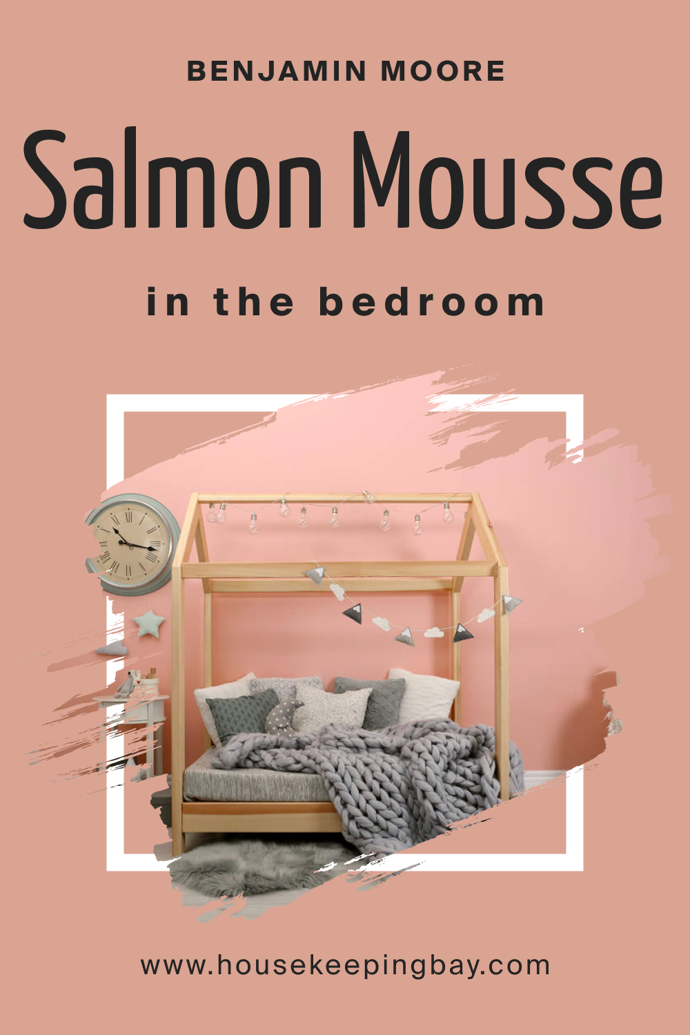 Benjamin Moore. BM Salmon Mousse 046 for the Bedroom