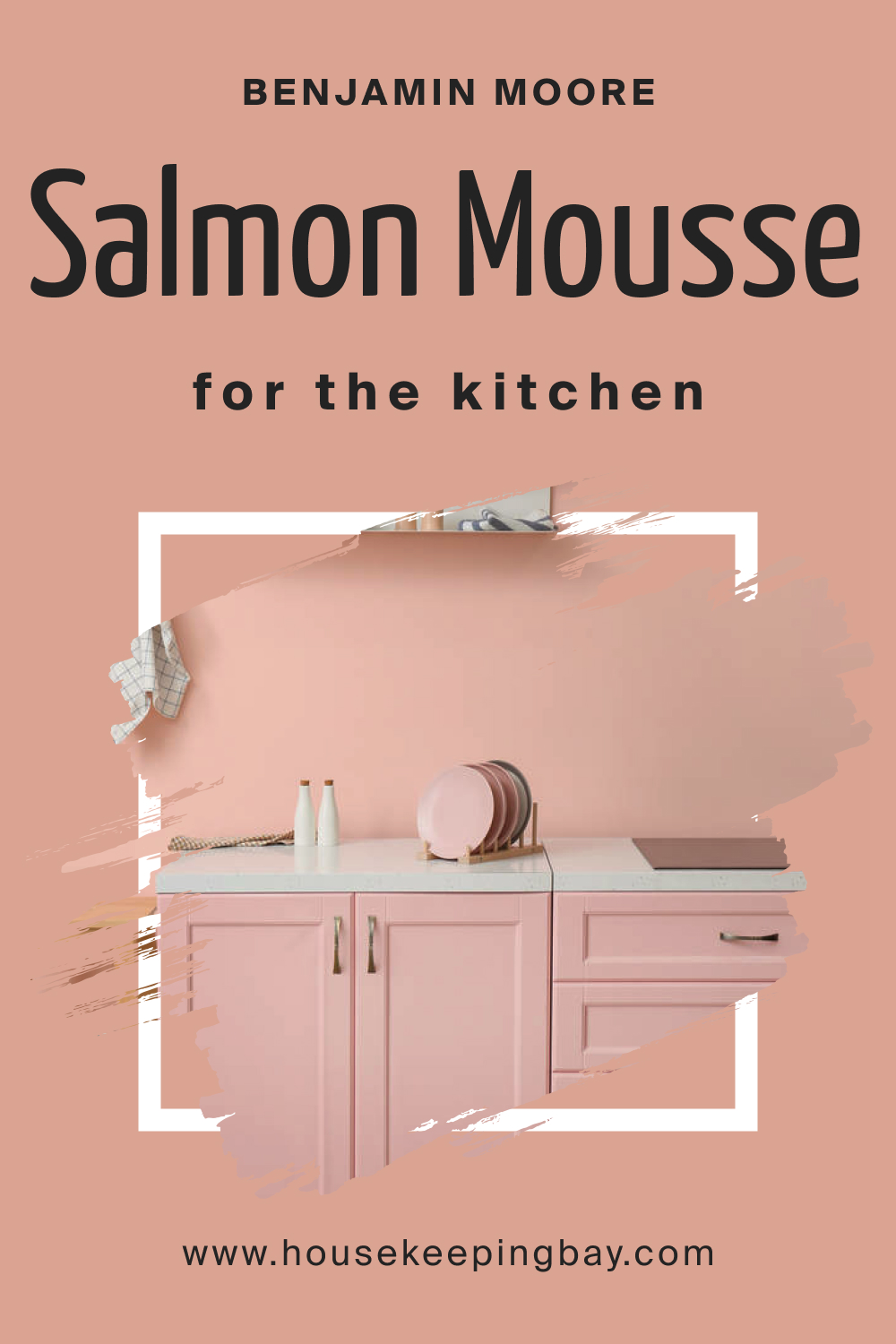 Benjamin Moore. BM Salmon Mousse 046 for the Kitchen