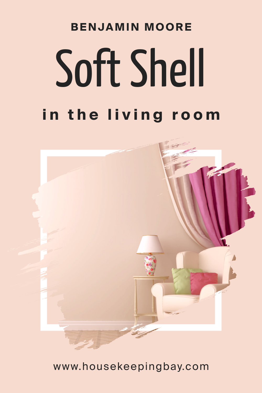 Benjamin Moore. Soft Shell 015 in the Living Room