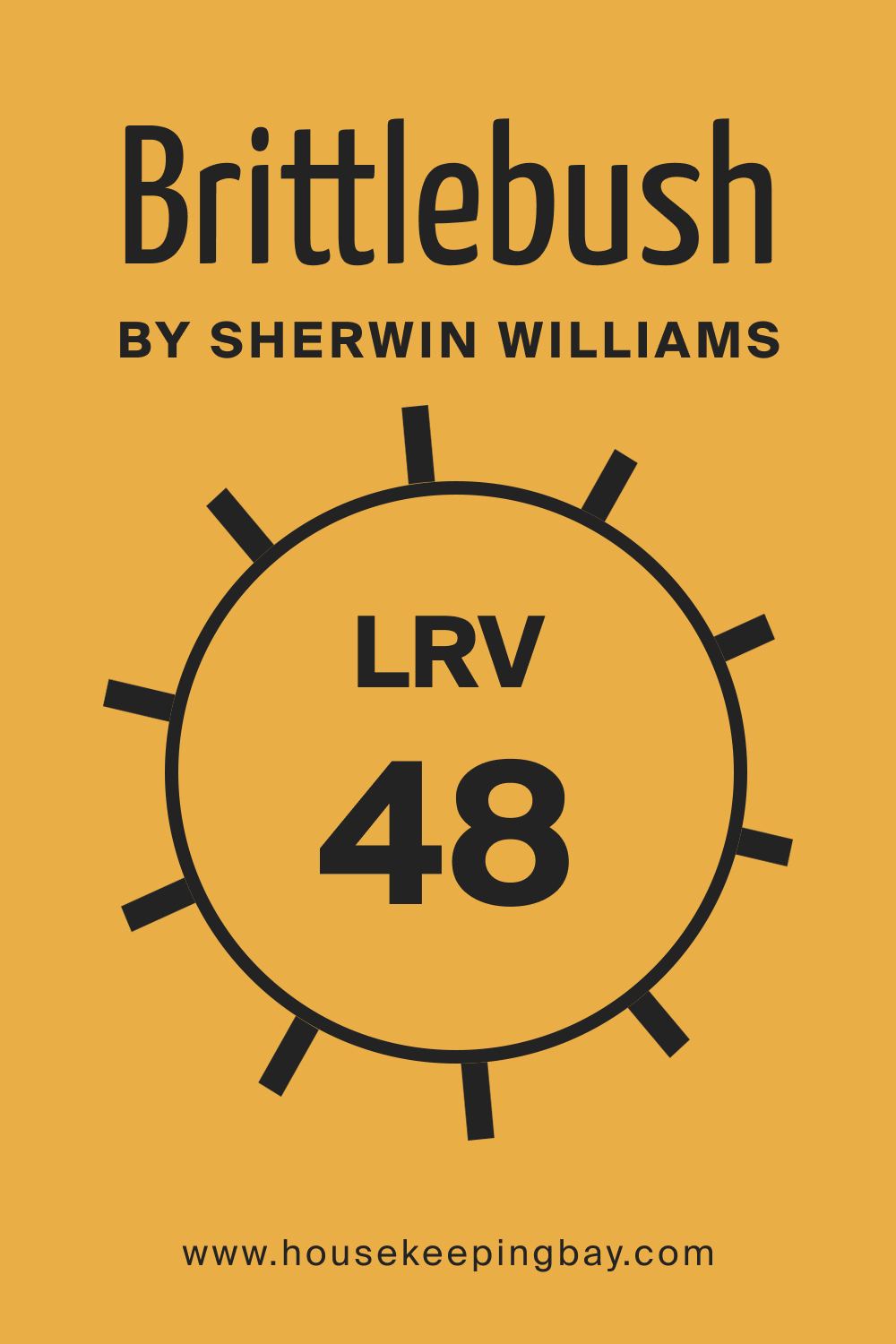 Brittlebush SW 6684 by Sherwin Williams. LRV 48