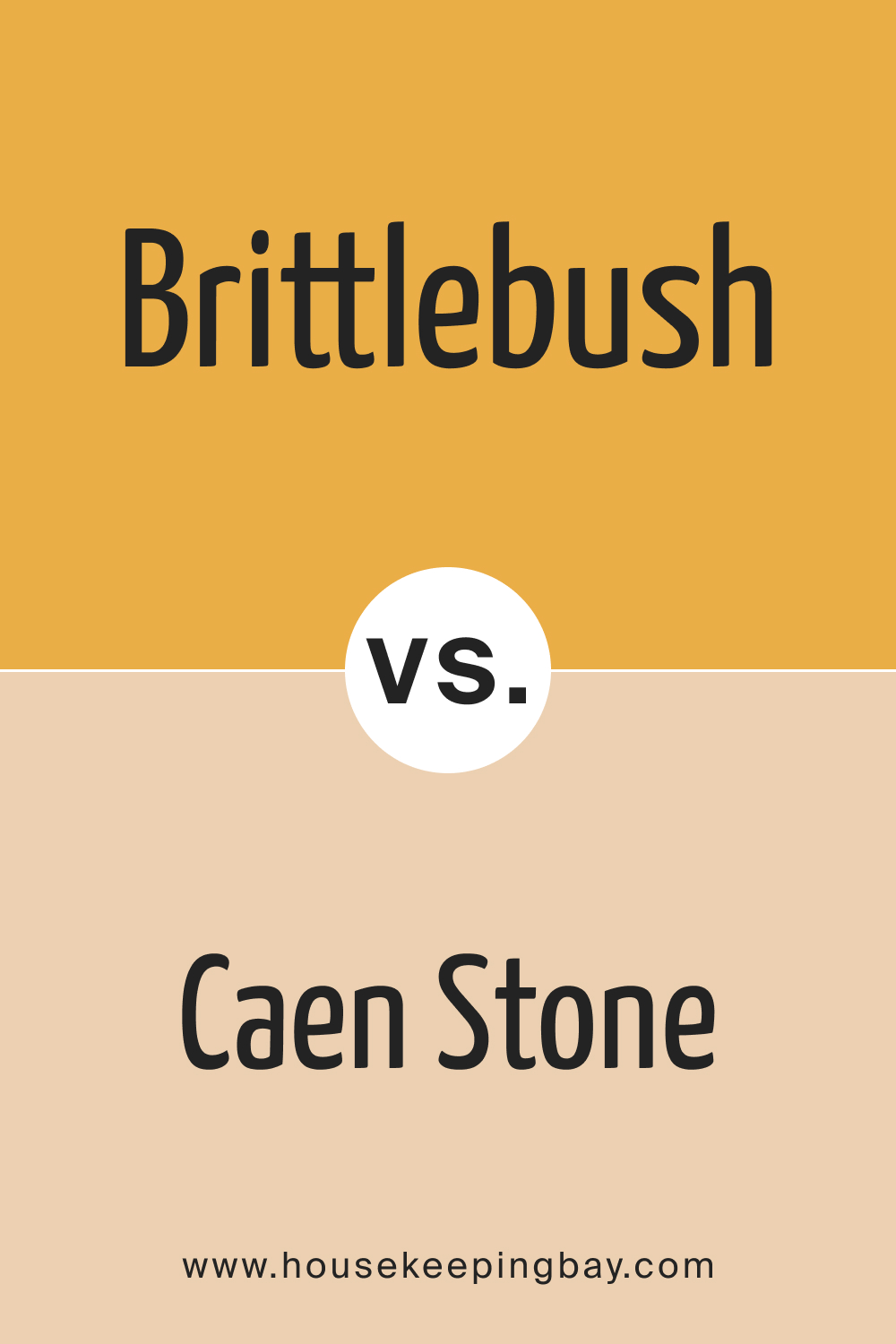 Brittlebush SW 6684 vs SW 0028 Caen Stone