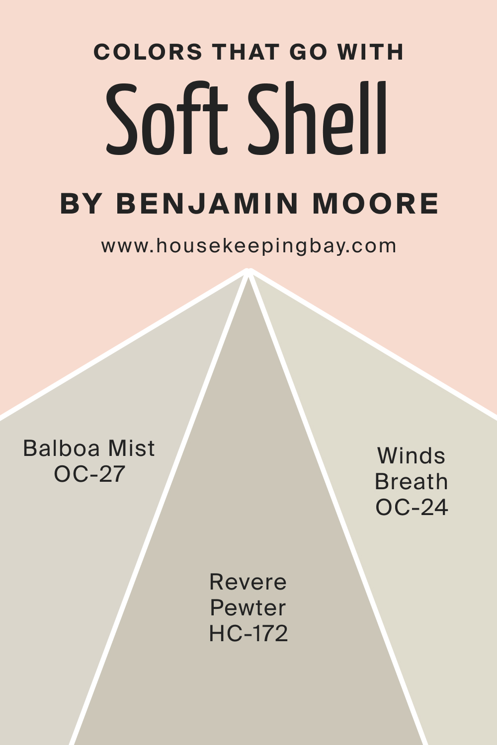 Colors that goes with Soft Shell 015 by Benjamin Moore
