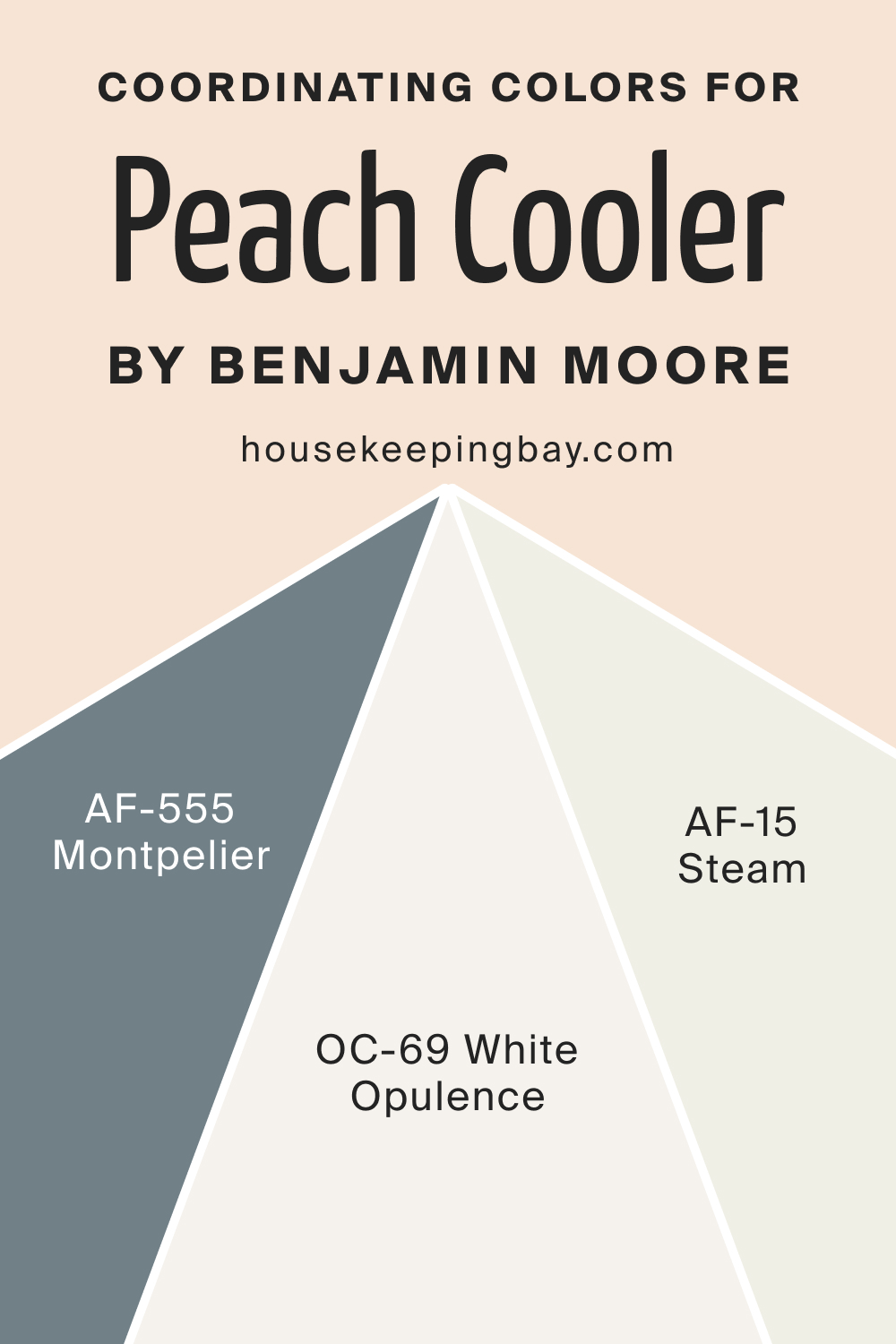 Coordinating Colors for Peach Cooler 022 by Benjamin Moore