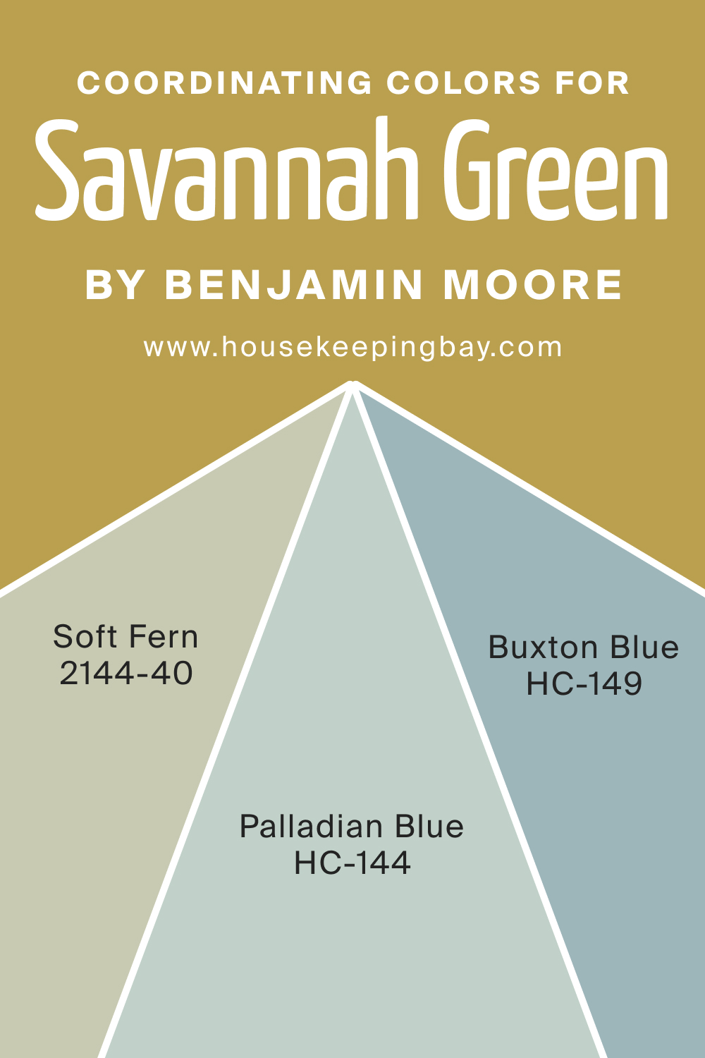 Coordinating Colors for Savannah Green 2150 30 by Benjamin Moore