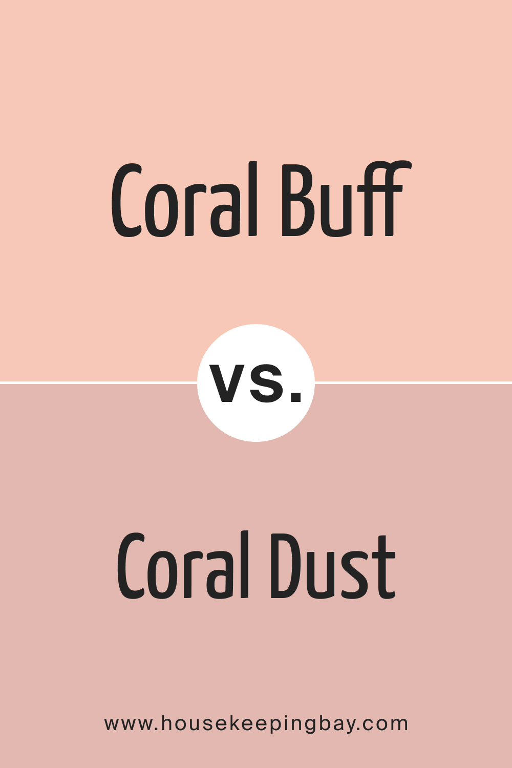 Coral Buff 024 vs. BM 2173 50 Coral Dust