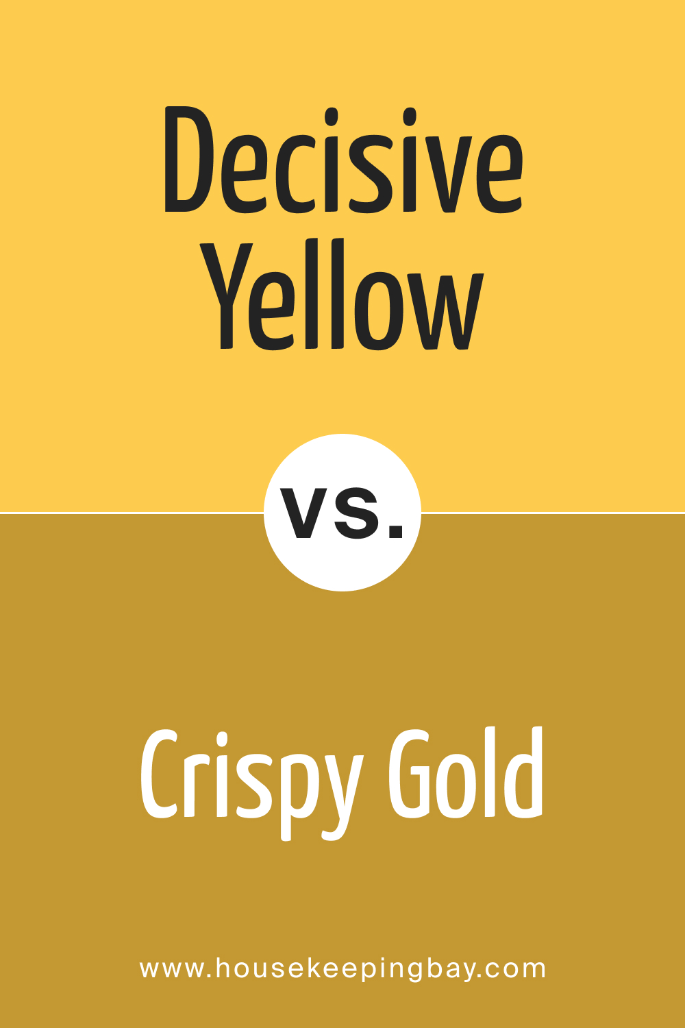 Decisive Yellow SW 6902 vs SW 6699 Crispy Gold