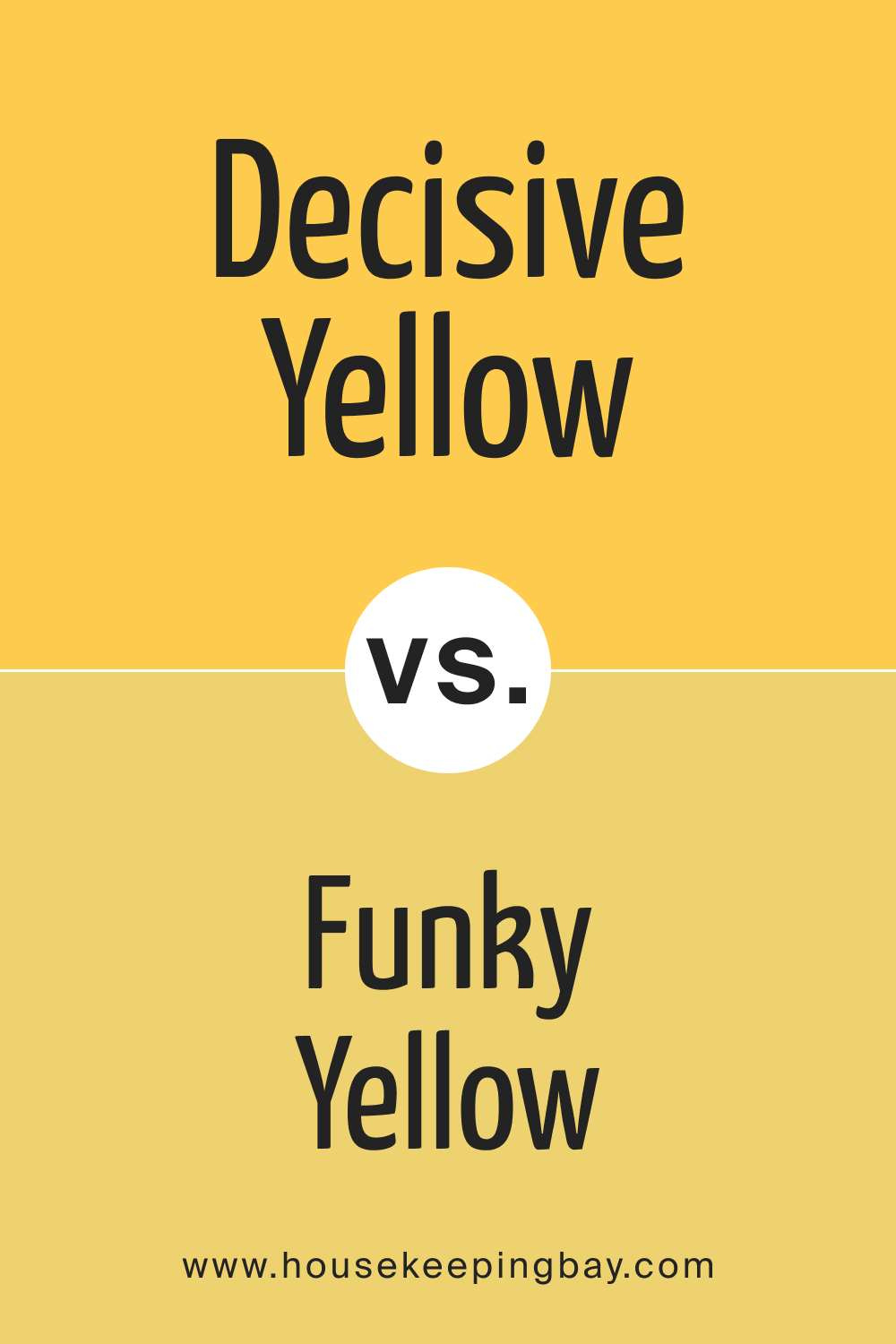 Decisive Yellow SW 6902 vs SW 6913 Funky Yellow
