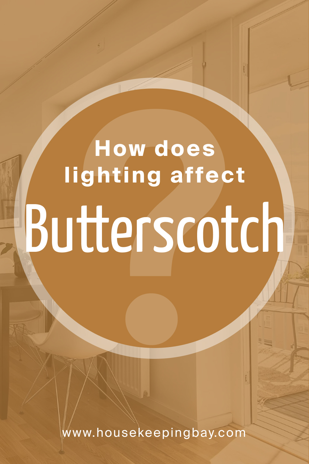How does lighting affect SW 6377 Butterscotch