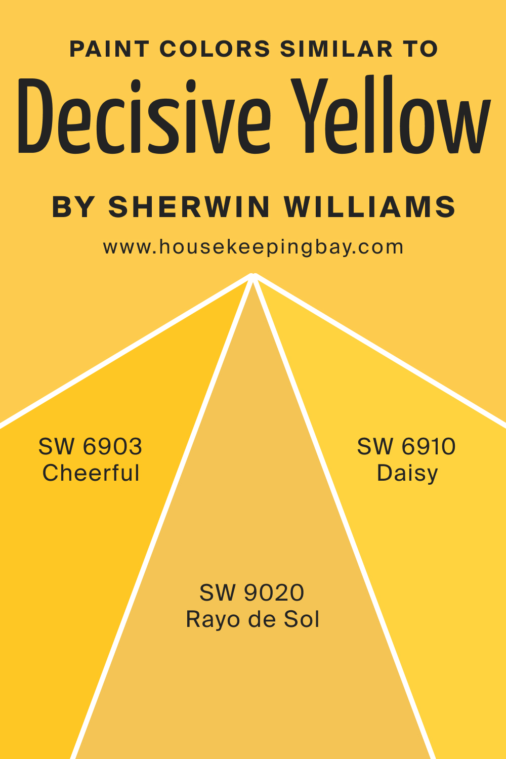 Paint Color Similar to Decisive Yellow SW 6902 by Sherwin Williams