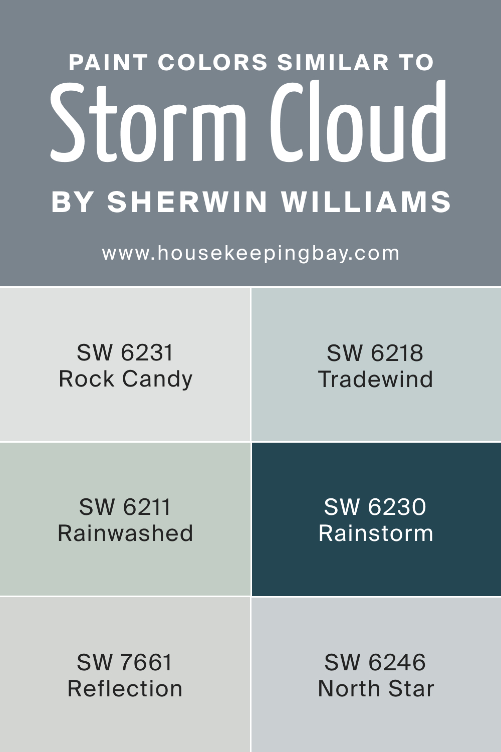 Paint Color Similar to SW 6249 Storm Cloud by Sherwin Williams