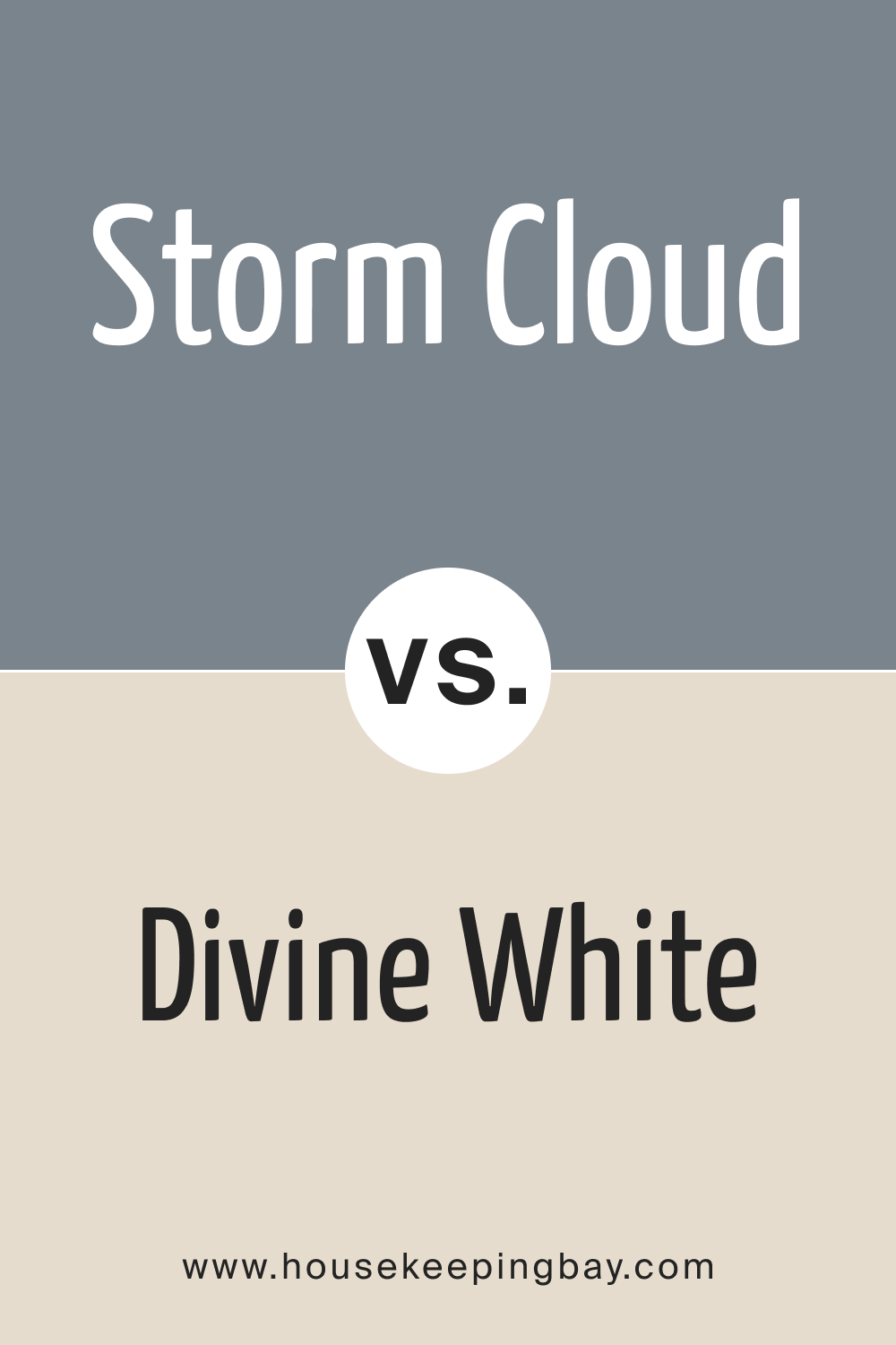 SW 6249 Storm Cloud vs. SW 6105 Divine White