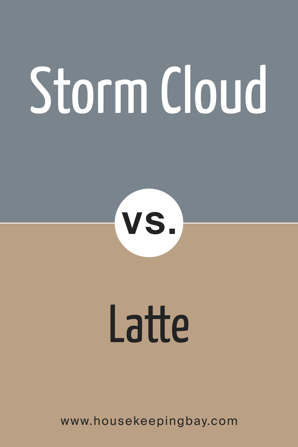 SW 6249 Storm Cloud vs. SW 6108 Latte