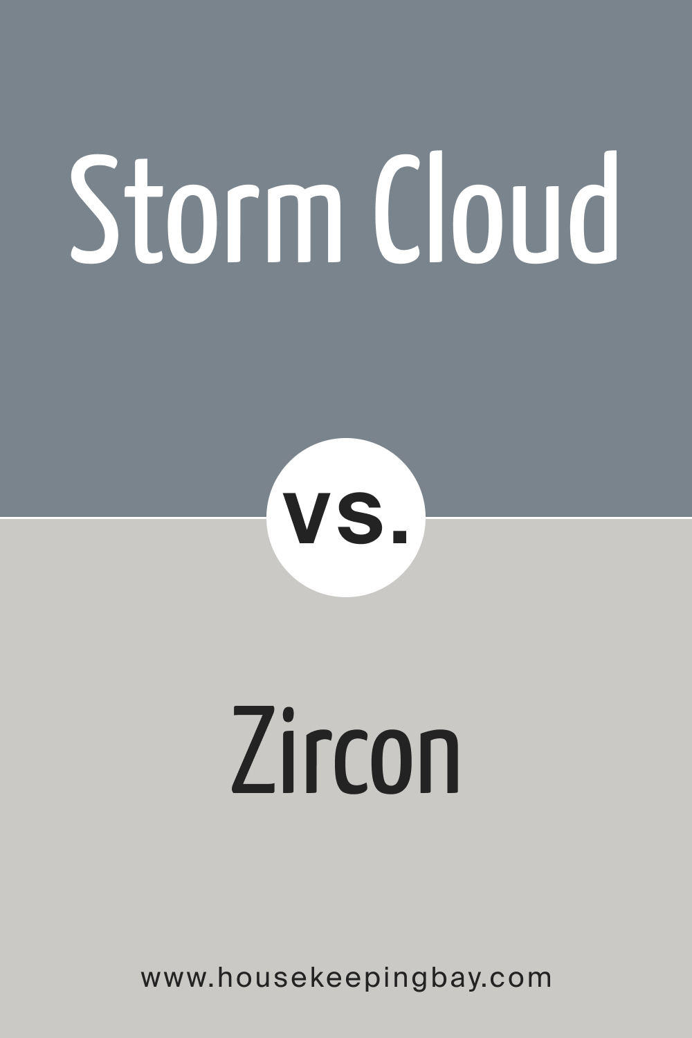 SW 6249 Storm Cloud vs. SW 7667 Zircon