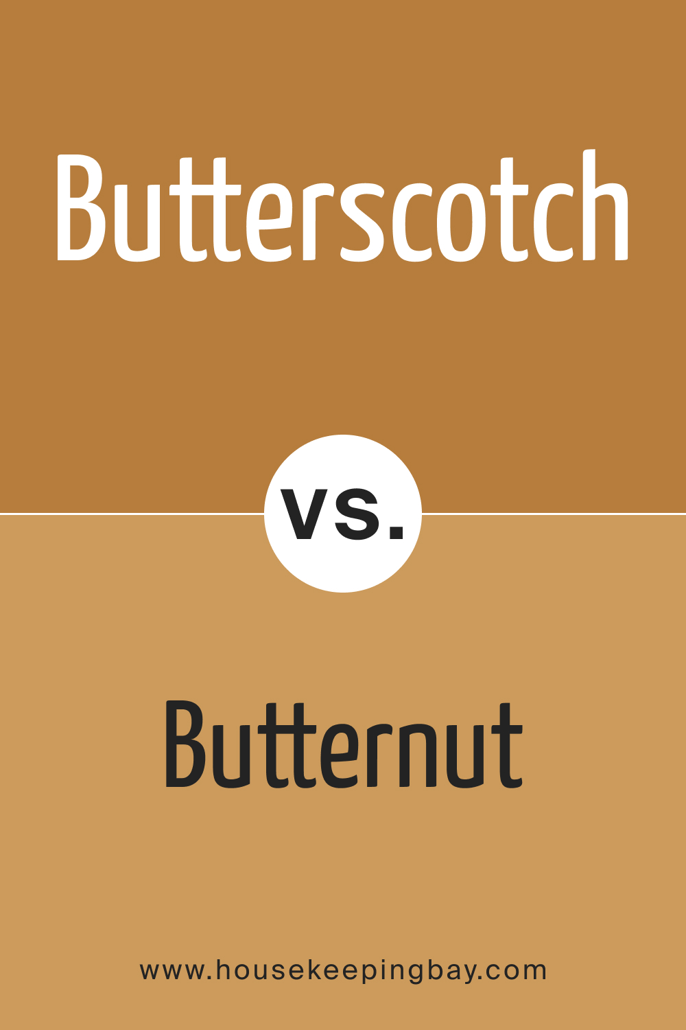 SW 6377 Butterscotch vs SW 6389 Butternut