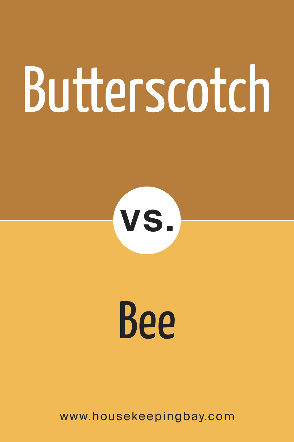 SW 6377 Butterscotch vs SW 6683 Bee