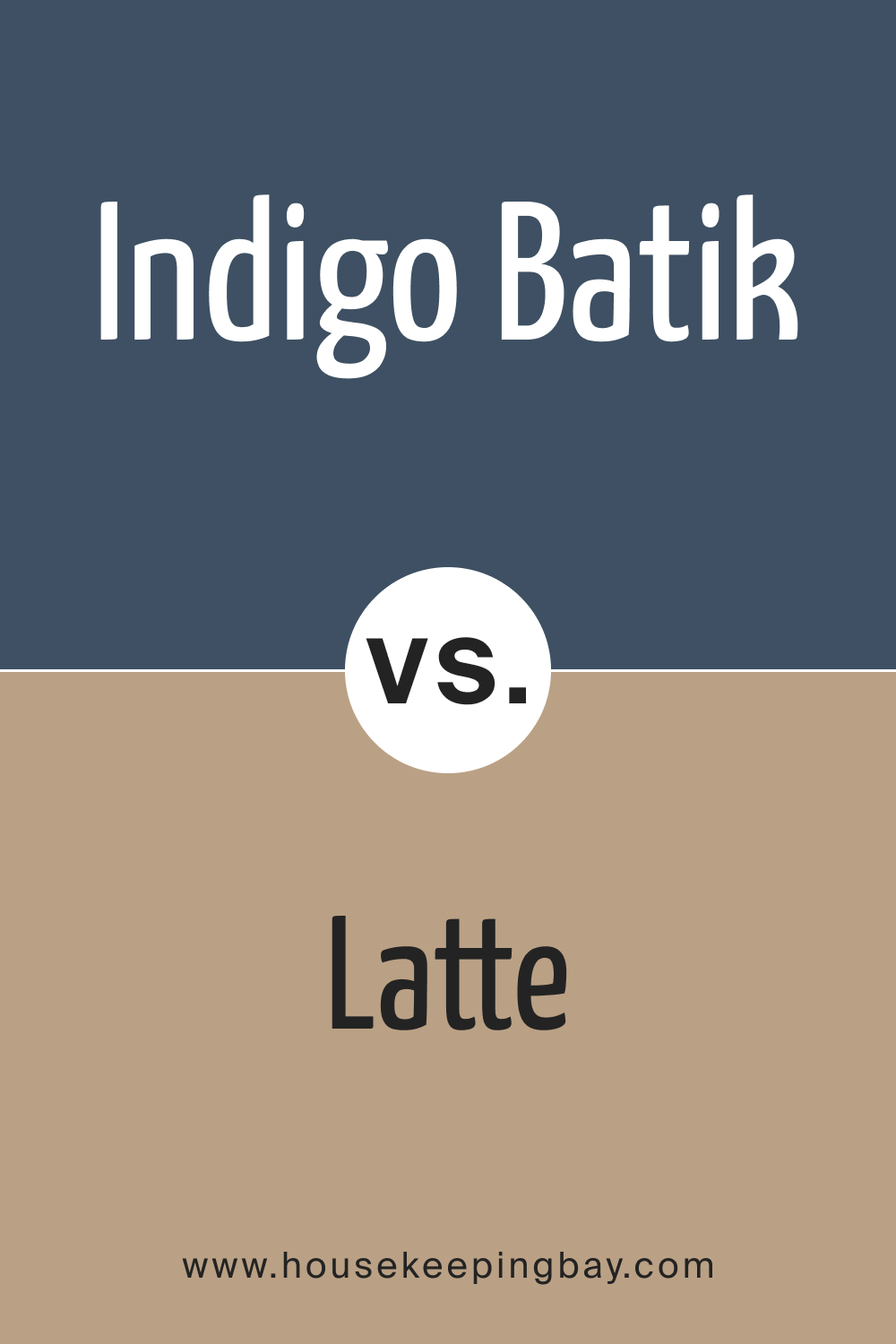 SW 7602 Indigo Batik vs. SW 6108 Latte