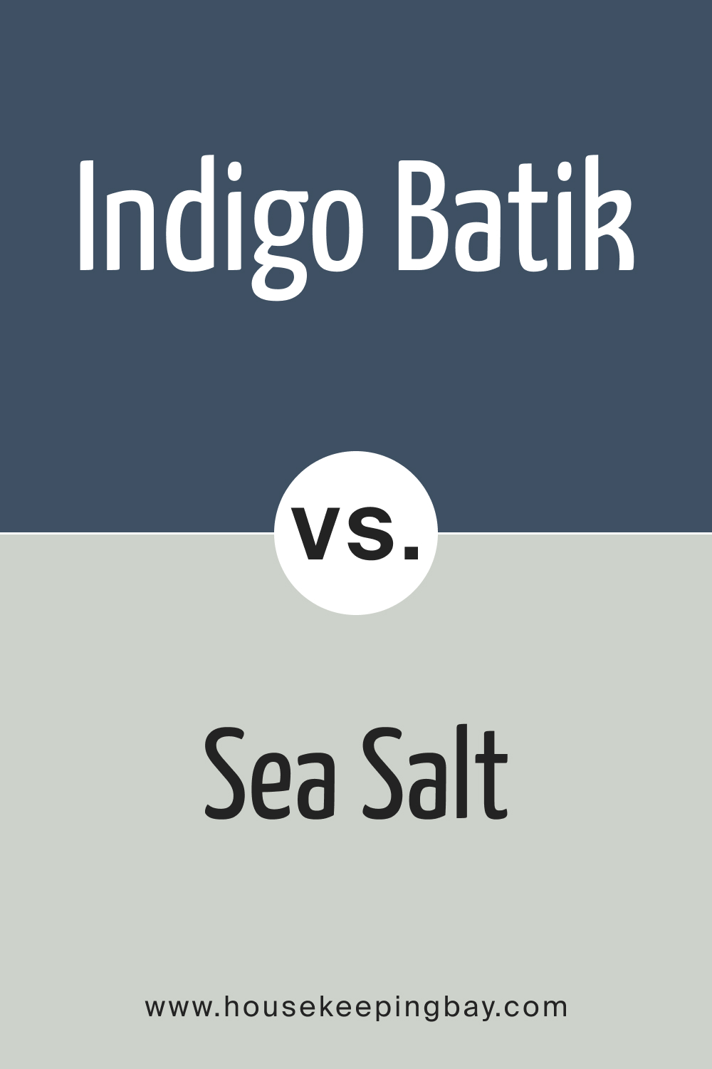 SW 7602 Indigo Batik vs. SW 6204 Sea Salt
