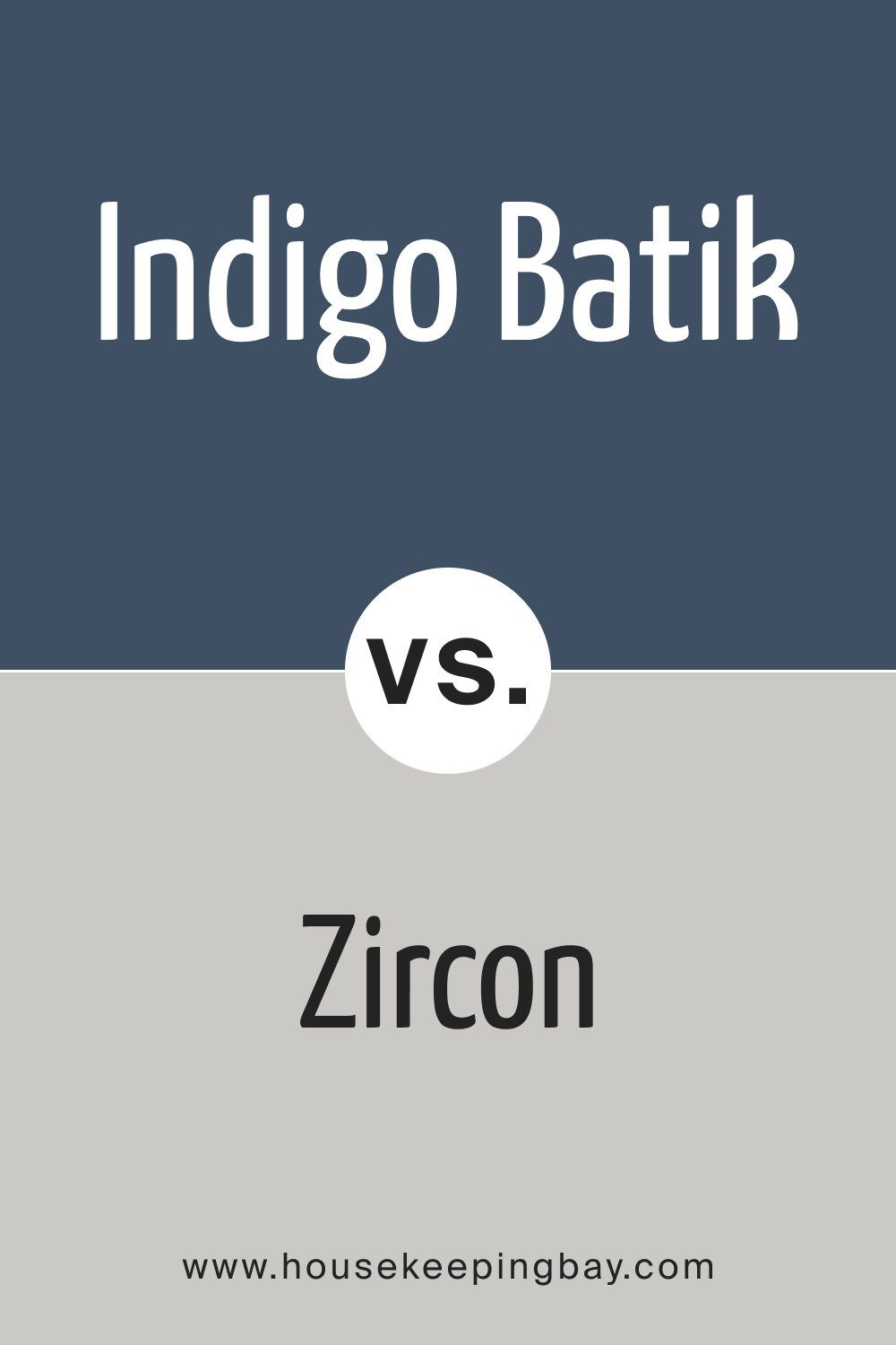 SW 7602 Indigo Batik vs. SW 7667 Zircon