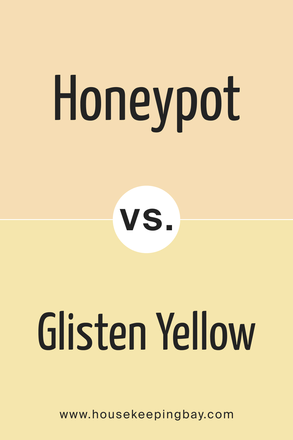 SW 9663 Honeypot vs SW 6912 Glisten Yellow