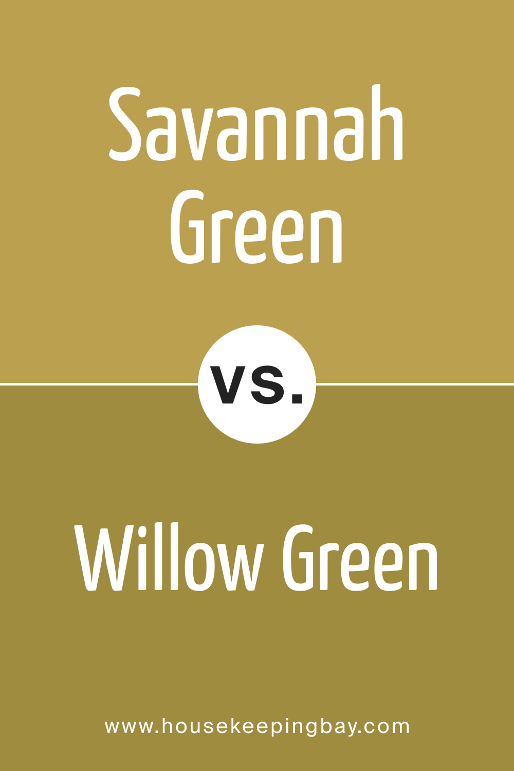 Savannah Green 2150 30 vs. BM 2150 10 Willow Green