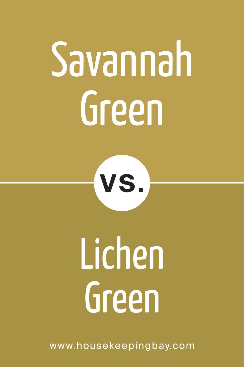 Savannah Green 2150 30 vs. BM 2150 20 Lichen Green