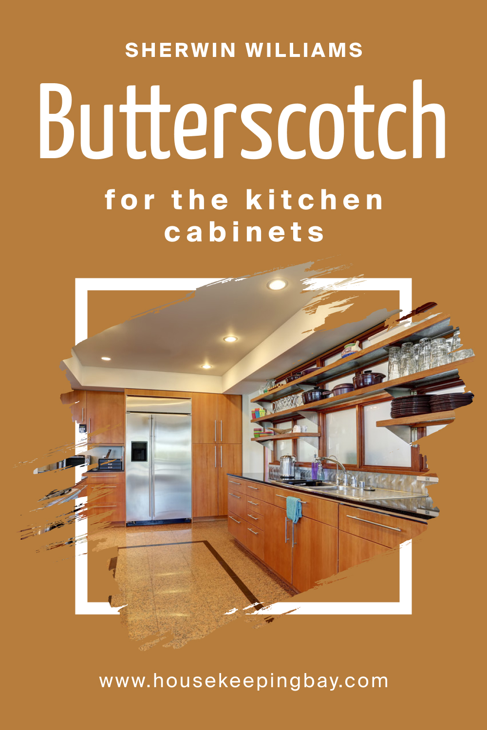 Sherwin Williams. SW 6377 Butterscotch For the Kitchen Cabinets
