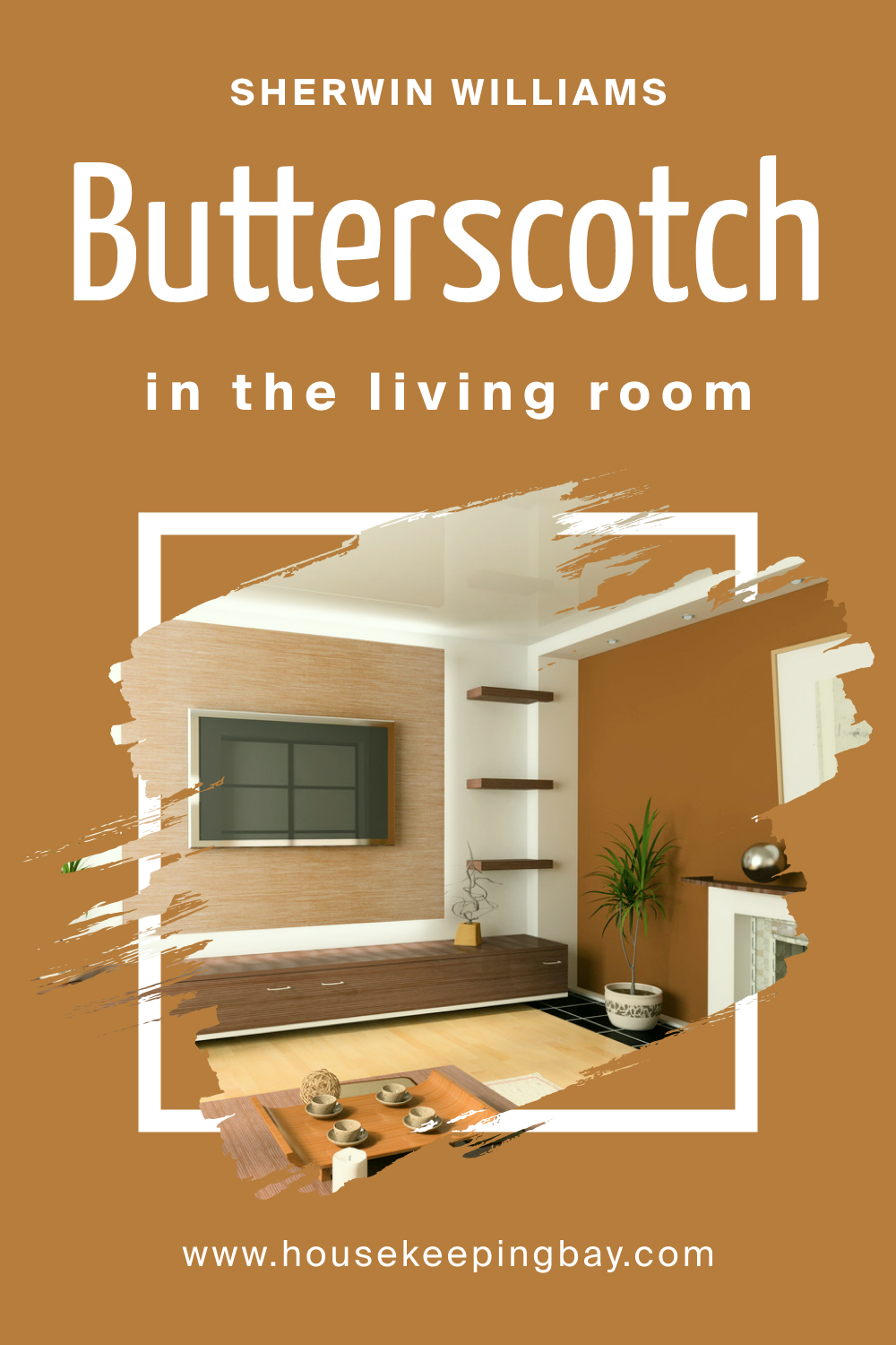 Sherwin Williams. SW 6377 Butterscotch In the Living Room
