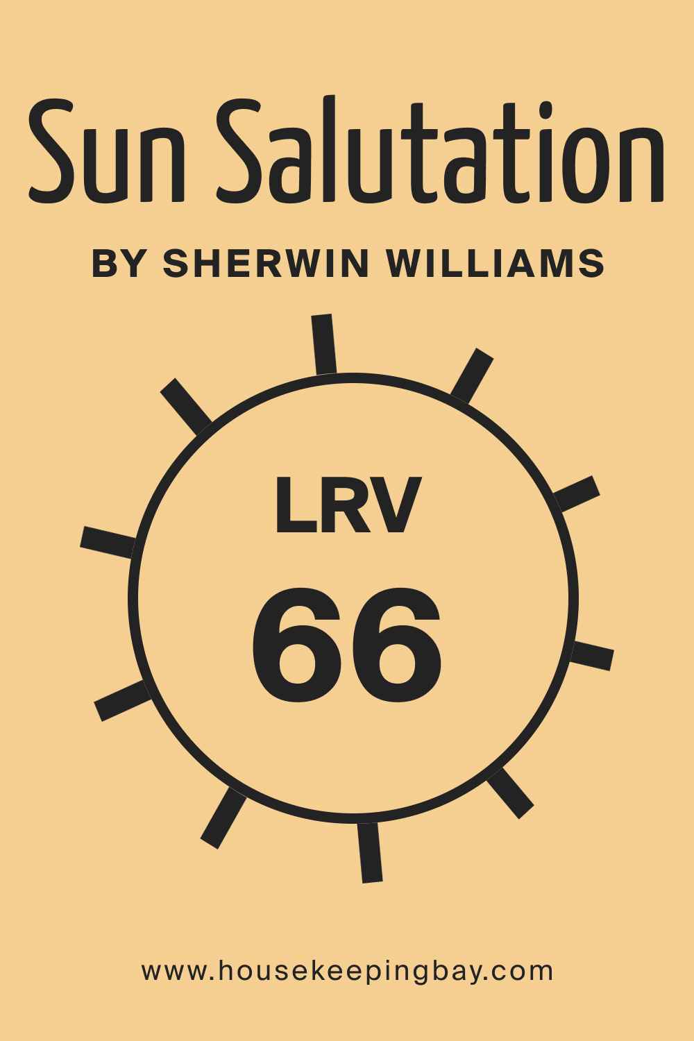 Sun Salutation SW 9664 by Sherwin Williams. LRV 66